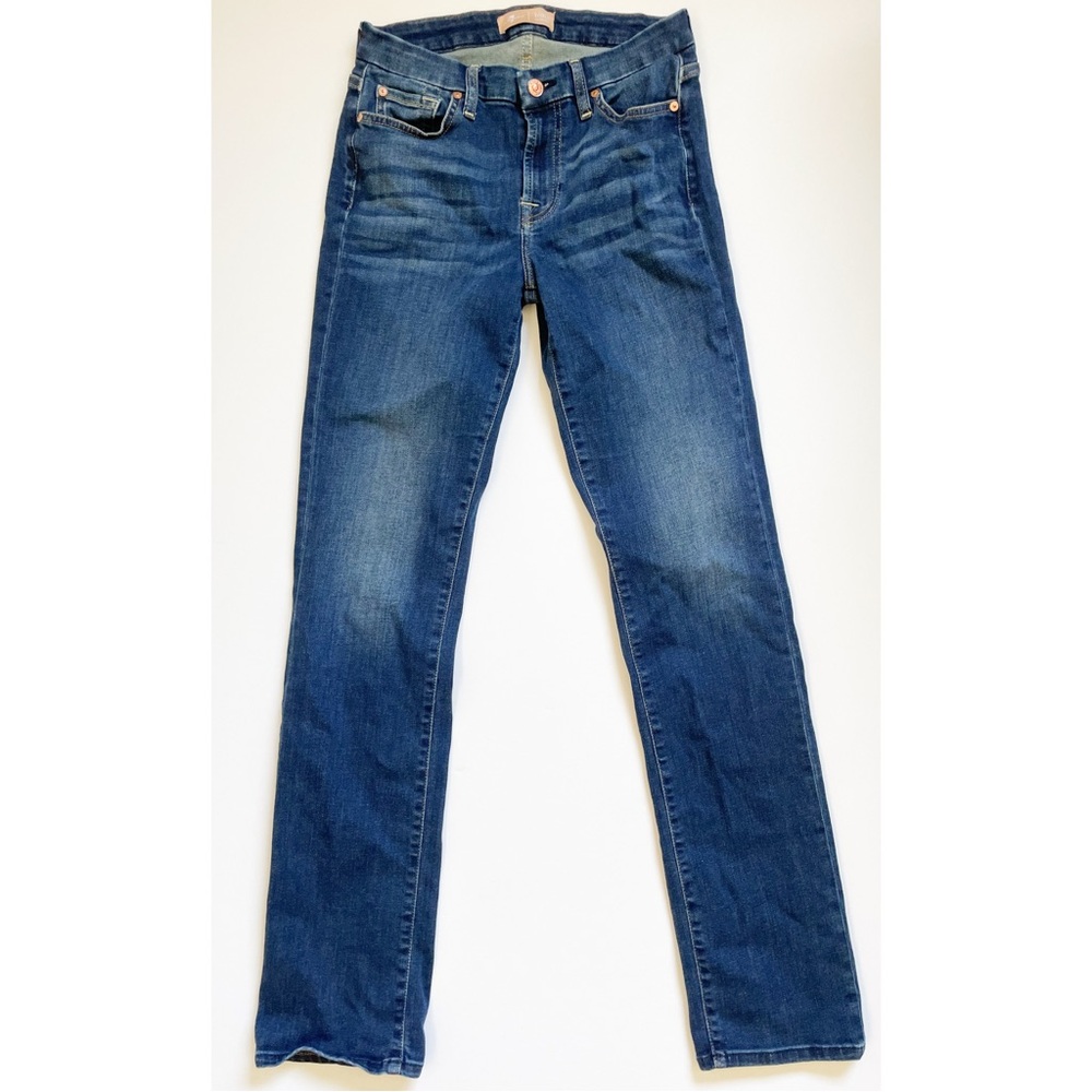 7 For All Mankind Kimmie Straight b(air) Authentic Dark Wash Jeans